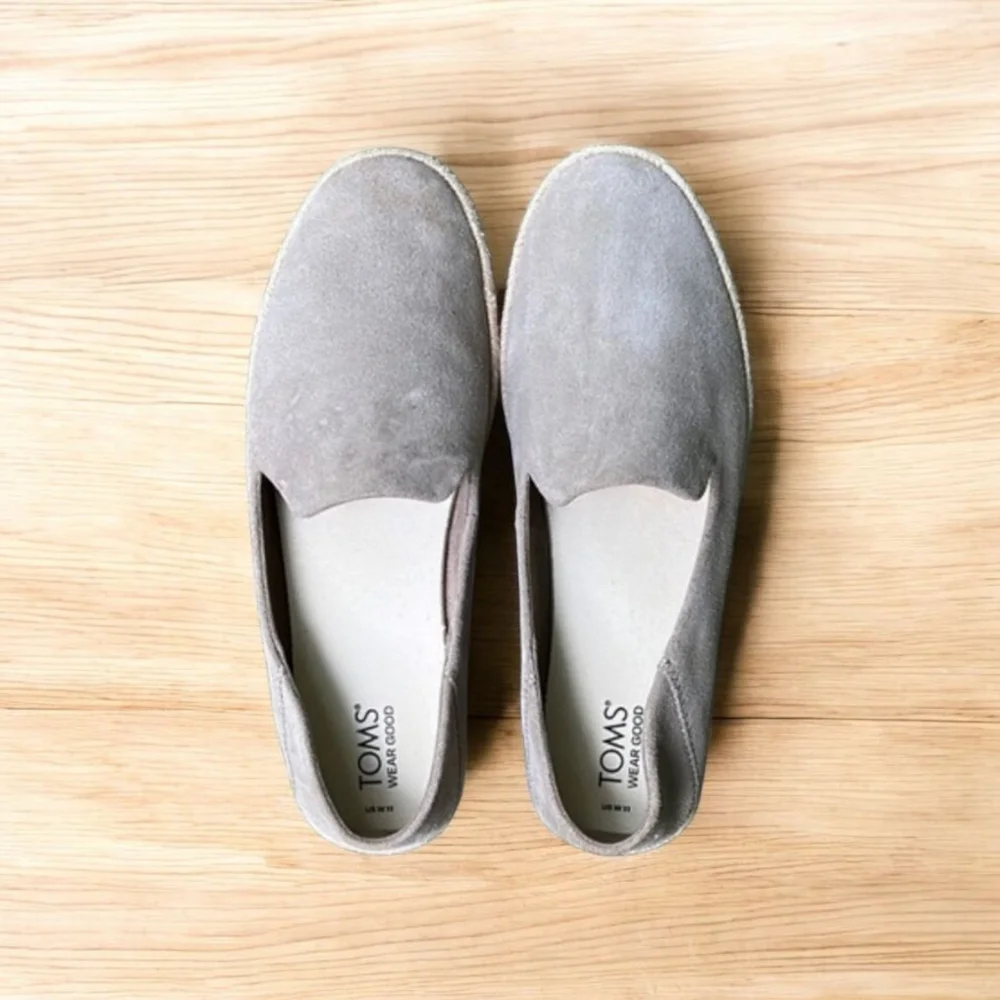 TOMS Carolina espadrille in Dune Suede Women’s Size 11